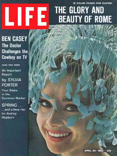 Life Magazine Copyright 1962 Audrey Hepburn Glory Rome | Sex Appeal Vintage Ads and Covers 1891-1970