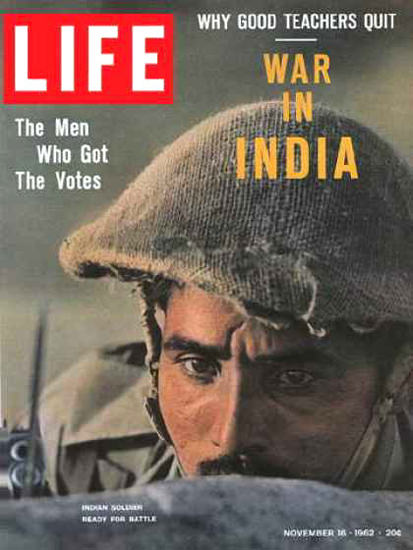 Life Magazine Copyright 1962 China Invades India War | Vintage Ad and Cover Art 1891-1970