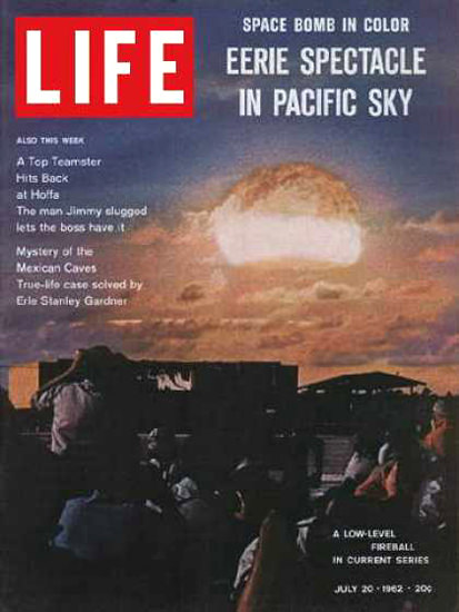 Life Magazine Copyright 1962 H-Bomb Tests In Pacific Sky | Vintage Ad and Cover Art 1891-1970