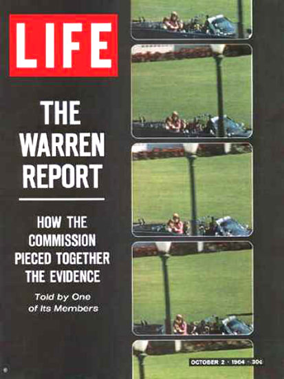 Life Magazine Copyright 1964 Assassination Warren Report | Vintage Ad and Cover Art 1891-1970