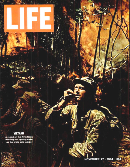 Life Magazine Copyright 1964 Vietnam Americans Fighting | Vintage Ad and Cover Art 1891-1970