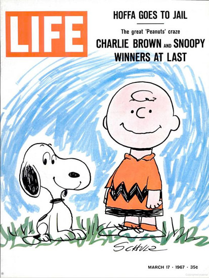 Life Magazine Copyright 1967 Charlie Brown And Snoopy | Sex Appeal Vintage Ads and Covers 1891-1970