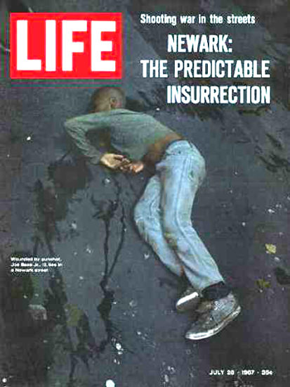 Life Magazine Copyright 1967 Newark Riots Insurrection | Vintage Ad and Cover Art 1891-1970