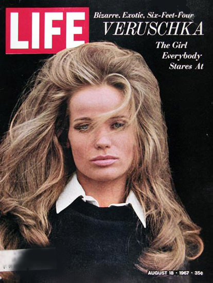 Life Magazine Copyright 1967 Veruschka | Sex Appeal Vintage Ads and Covers 1891-1970