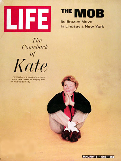 Life Magazine Copyright 1968 Katherine Hepburn Comeback | Sex Appeal Vintage Ads and Covers 1891-1970