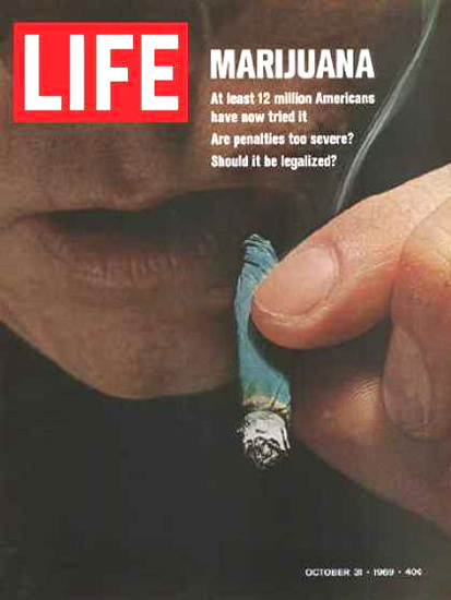 Life Magazine Copyright 1969 Marijuana 12 Million US Do | Vintage Ad and Cover Art 1891-1970