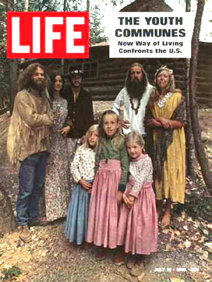 Life Magazine Copyright 1969 Youth Communes US Hippies | Vintage Ad and Cover Art 1891-1970