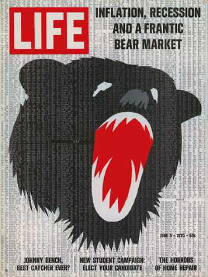 Life Magazine Copyright 1970 Inflation Recession Market | Vintage Ad and Cover Art 1891-1970