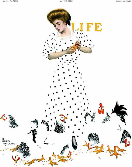 Life Magazine Cover Copyright 1908 | Vintage Ad and Cover Art 1891-1970