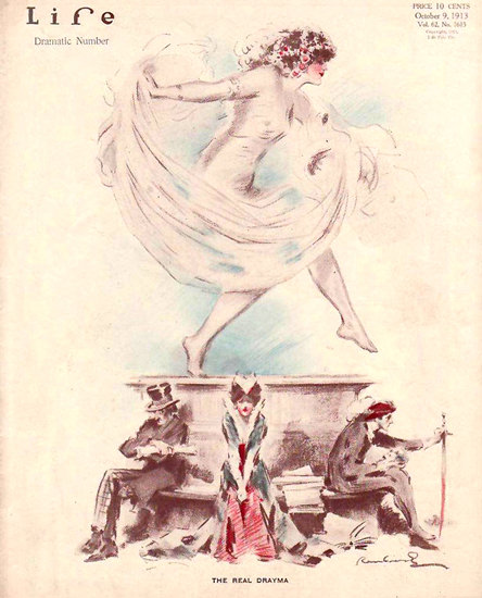 Life Magazine Cover Copyright 1913 The Real Drayma | Sex Appeal Vintage Ads and Covers 1891-1970