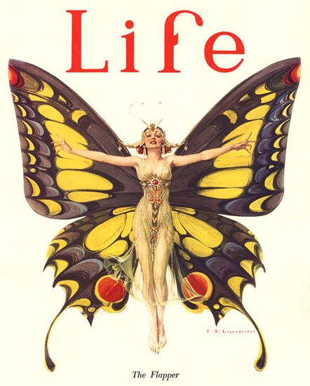 Life Magazine Cover Copyright 1922 The Flapper | Sex Appeal Vintage Ads and Covers 1891-1970