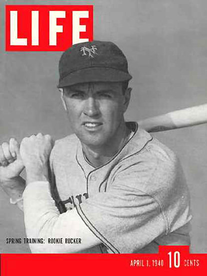 Life Magazine Cover Copyright 1940 New York Giant | Vintage Ad and Cover Art 1891-1970