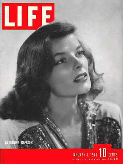 Life Magazine Cover Copyright 1941 Katharine Hepburn | Sex Appeal Vintage Ads and Covers 1891-1970