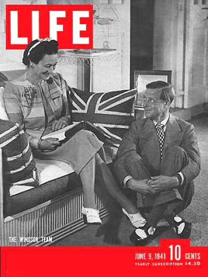 Life Magazine Cover Copyright 1941 The Windsors | Vintage Ad and Cover Art 1891-1970