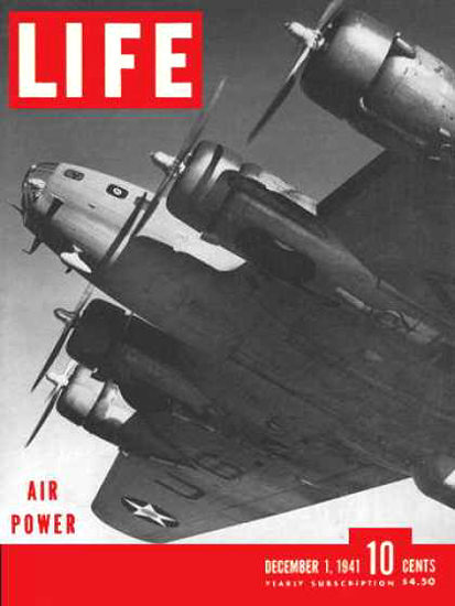 Life Magazine Cover Copyright 1941 US Air Force Air Power | Vintage Ad and Cover Art 1891-1970