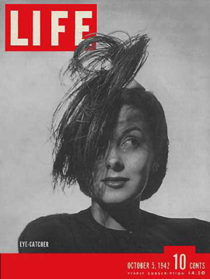 Life Magazine Cover Copyright 1942 Eye-Catcher Hats | Vintage Ad and Cover Art 1891-1970