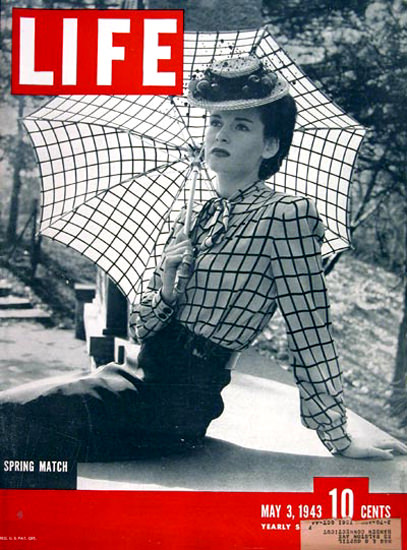 Life Magazine Cover Copyright 1943 Spring Match | Sex Appeal Vintage Ads and Covers 1891-1970