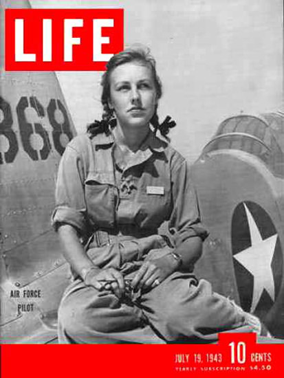 Life Magazine Cover Copyright 1943 Women Air Force Pilots | Vintage Ad and Cover Art 1891-1970