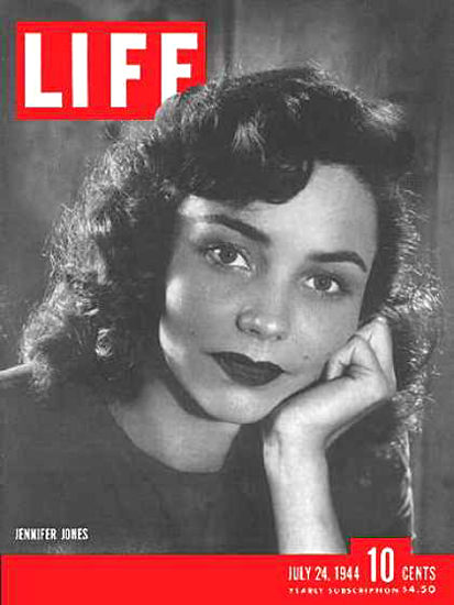 Life Magazine Cover Copyright 1944 Jennifer Jones | Sex Appeal Vintage Ads and Covers 1891-1970