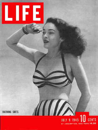 Life Magazine Cover Copyright 1945 30 years of swimsuits | Sex Appeal Vintage Ads and Covers 1891-1970