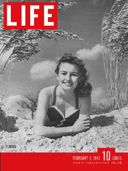 Life Magazine Cover Copyright 1945 Florida Fashions | Sex Appeal Vintage Ads and Covers 1891-1970