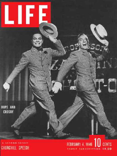 Life Magazine Cover Copyright 1946 Hope and Crosby | Vintage Ad and Cover Art 1891-1970