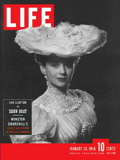 Life Magazine Cover Copyright 1946 Jan Clayton Show Boat | Sex Appeal Vintage Ads and Covers 1891-1970