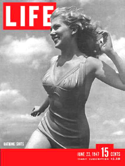 Life Magazine Cover Copyright 1947 Bathing Suits | Sex Appeal Vintage Ads and Covers 1891-1970