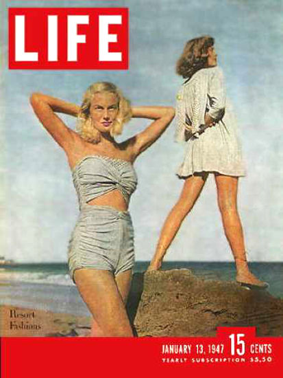 Life Magazine Cover Copyright 1947 Styles for San Juan | Sex Appeal Vintage Ads and Covers 1891-1970