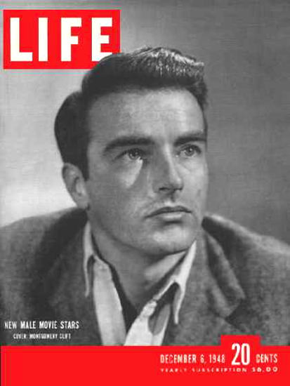 Life Magazine Cover Copyright 1948 Montgomery Clift | Sex Appeal Vintage Ads and Covers 1891-1970