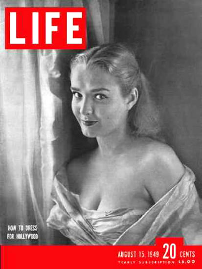 Life Magazine Cover Copyright 1949 Actress Bryn Noring | Sex Appeal Vintage Ads and Covers 1891-1970