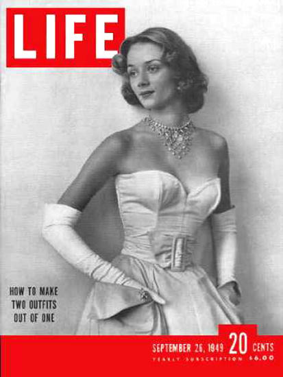 Life Magazine Cover Copyright 1949 Separates Outfit | Sex Appeal Vintage Ads and Covers 1891-1970