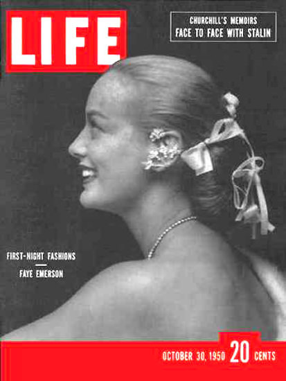 Life Magazine Cover Copyright 1950 Faye Emerson | Sex Appeal Vintage Ads and Covers 1891-1970