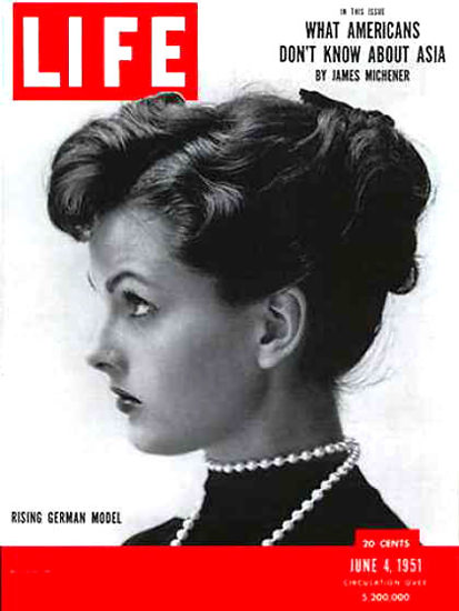 Life Magazine Cover Copyright 1951 Ursula Thiess | Vintage Ad and Cover Art 1891-1970