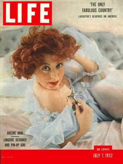 Life Magazine Cover Copyright 1952 Arlene Dahl | Sex Appeal Vintage Ads and Covers 1891-1970