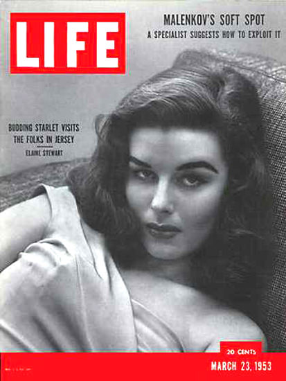 Life Magazine Cover Copyright 1953 Elaine Stewart | Sex Appeal Vintage Ads and Covers 1891-1970