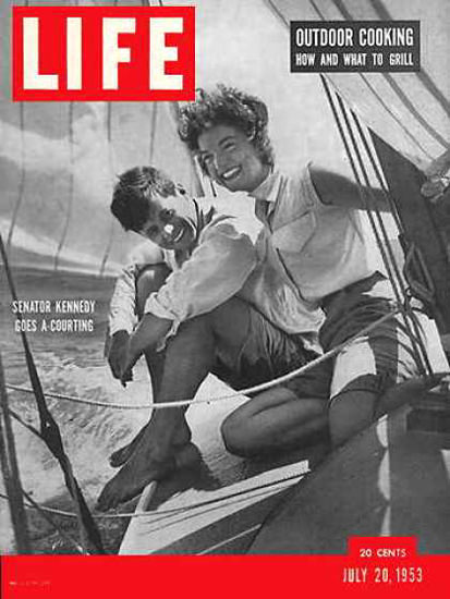 Life Magazine Cover Copyright 1953 Kennedy and Bouvier | Vintage Ad and Cover Art 1891-1970