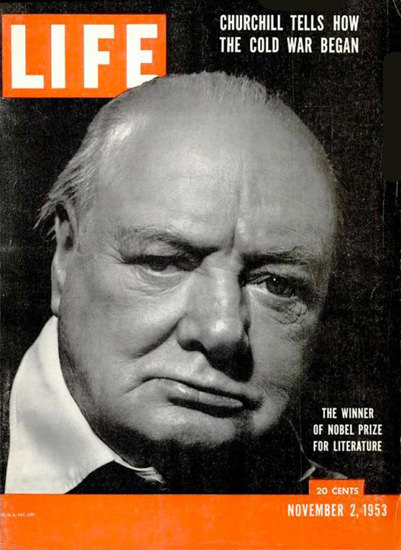 Life Magazine Cover Copyright 1953 Winston Churchill | Vintage Ad and Cover Art 1891-1970