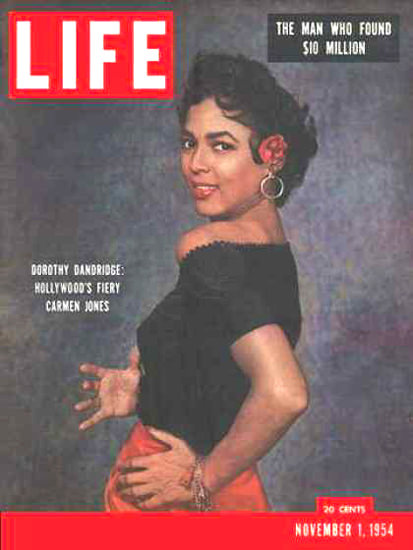 Life Magazine Cover Copyright 1954 Dorothy Dandridge | Sex Appeal Vintage Ads and Covers 1891-1970