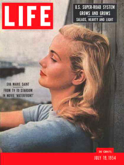 Life Magazine Cover Copyright 1954 Eva Marie Saint | Sex Appeal Vintage Ads and Covers 1891-1970