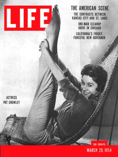 Life Magazine Cover Copyright 1954 Pat Crowley | Sex Appeal Vintage Ads and Covers 1891-1970