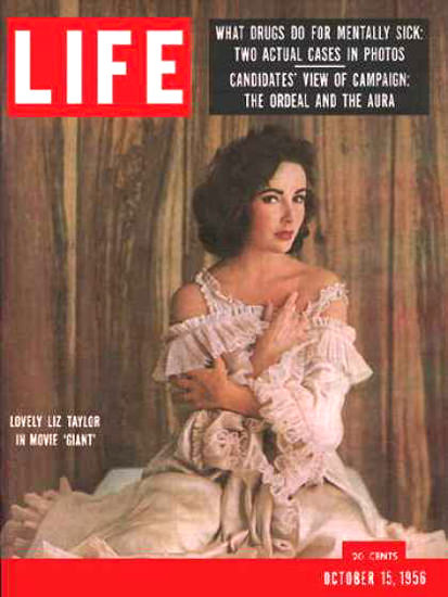 Life Magazine Cover Copyright 1956 Elizabeth Taylor | Sex Appeal Vintage Ads and Covers 1891-1970