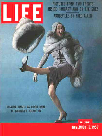 Life Magazine Cover Copyright 1956 Rosalind Russell | Sex Appeal Vintage Ads and Covers 1891-1970