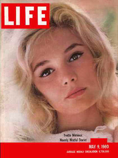 Life Magazine Cover Copyright 1960 Yvette Mimieux | Sex Appeal Vintage Ads and Covers 1891-1970