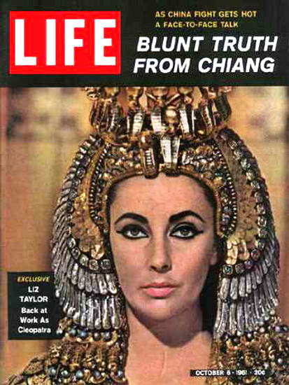 Life Magazine Cover Copyright 1961 Cleopatra Liz Taylor | Sex Appeal Vintage Ads and Covers 1891-1970