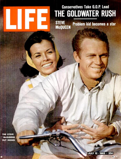 Life Magazine Cover Copyright 1963 Steve McQueen | Sex Appeal Vintage Ads and Covers 1891-1970