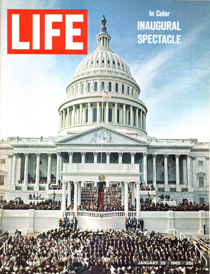 Life Magazine Cover Copyright 1965 Inaugural Spectacle | Vintage Ad and Cover Art 1891-1970