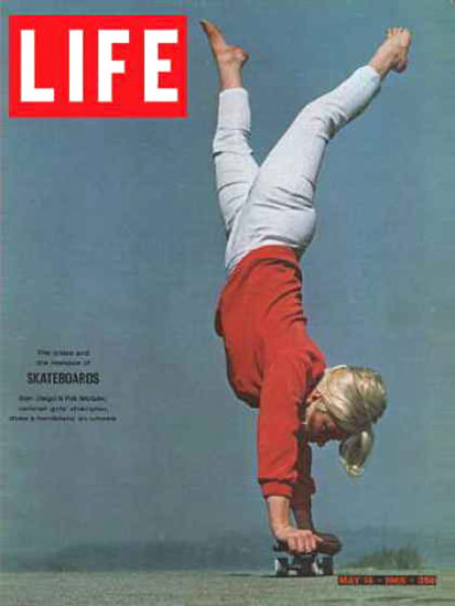 Life Magazine Cover Copyright 1965 Skateboarding | Vintage Ad and Cover Art 1891-1970