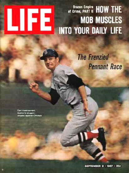 Life Magazine Cover Copyright 1967 Carl Yastrzemski | Vintage Ad and Cover Art 1891-1970