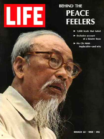 Life Magazine Cover Copyright 1968 Ho Chi Minh | Vintage Ad and Cover Art 1891-1970